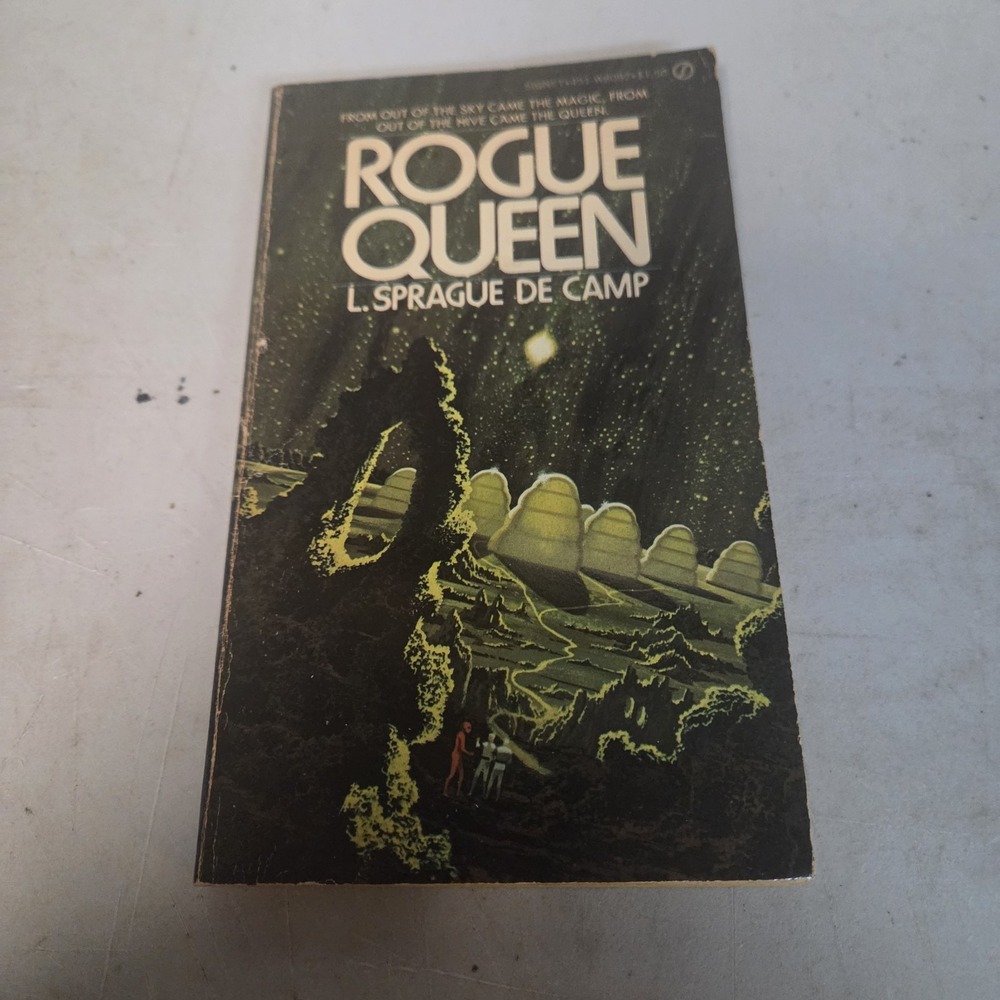 Rogue Queen by L. Sprague de Camp 1972 Paperback 1st Signet Print Sci-Fi Fantasy
